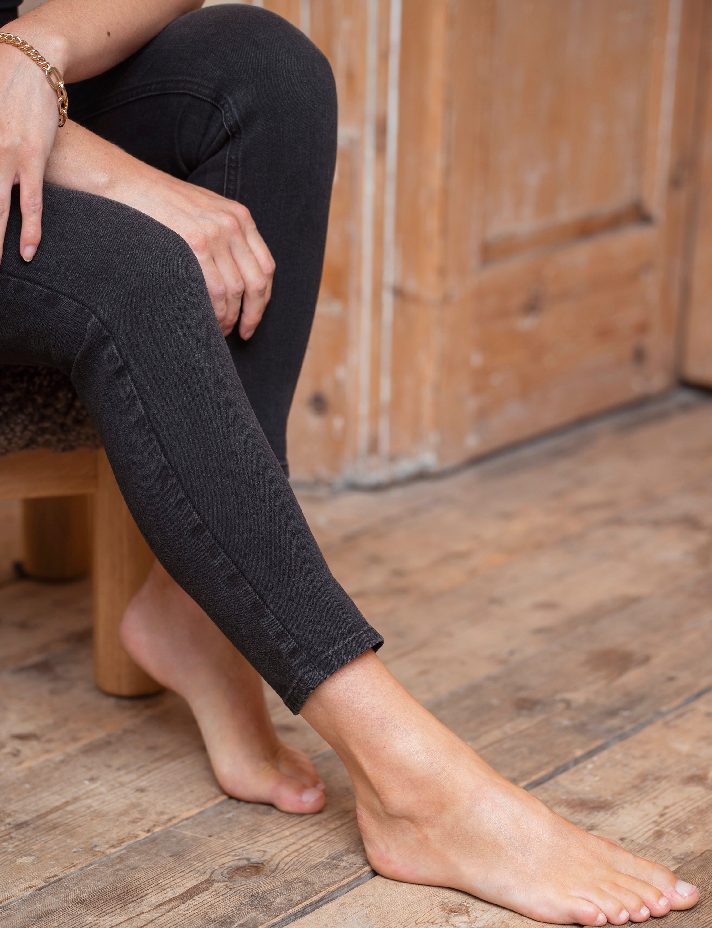 Organic Cotton Black Skinny Maternity Jeans