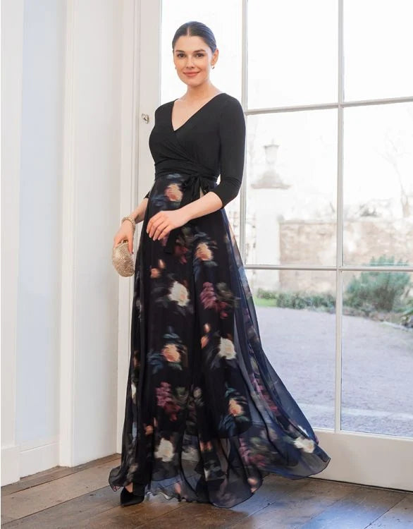 Floral Wrap Maternity & Nursing Maxi Dress – The Boutique Affair Maternity