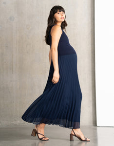 Maternity & Nursing Top With Pleat Skirt