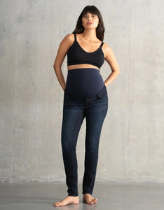 Indigo Over Bump Skinny Maternity Jeans