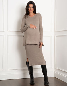 Rib Knit Maternity Co-ord Skirt As low as