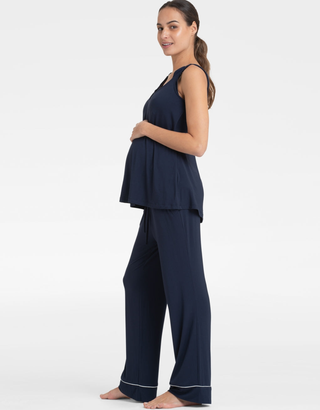 3-Piece Jersey Loungewear Maternity-To-Nursing Set